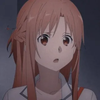 😯 72c10b8e Asuna Yuuki Sword Art Online Anime, Hoạt hình, Sword Art Online, Asuna, Yuuki, Cô gái telegram sticker
