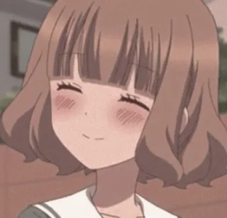 ☺️ 3f0c6712 アニメ, 女の子, 可愛い, 笑顔, 制服, 照れ telegram sticker