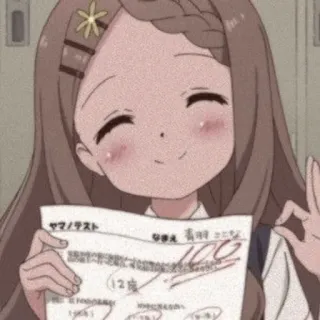 👌 949ffe1e ヤマノテスト
Q&A 満点だね 100点 アニメ, 学校, テスト, 試験, 100点, 嬉しい, 女の子 telegram sticker