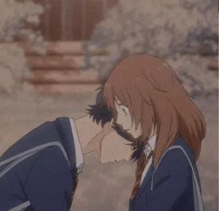 ❤️ 95995c0e アニメ, 恋愛, カップル, 制服, 愛情 telegram sticker