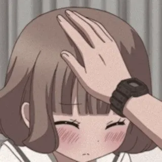 ❤️ bf893796 アニメ, 女の子, 頭ポン, 愛情, 可愛い, 友情 telegram sticker