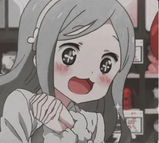 🤩 d4548eb2 アニメ, 女の子, 可愛い, 幸せ telegram sticker