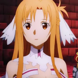 Asuna Yuuki @StickersofAnime whatsapp stickers