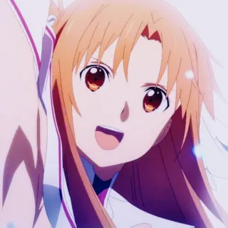 🥰 8e9b2221 Asuna Sword Art Online anime, sword art online, asuna, character, animated, female whatsapp sticker