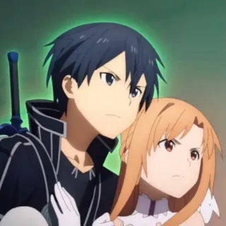 Asuna Yuuki @StickersofAnime telegram stickers