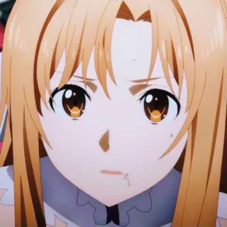 😧 fb3b4903 Asuna Yuuki Sword Art Online anime, Asuna Yuuki, Sword Art Online, SAO, video game, isekai, fantasy whatsapp sticker