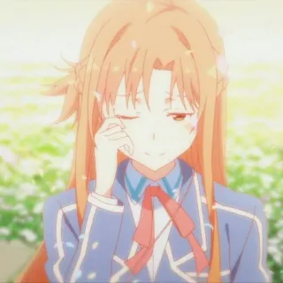🎶 3542fa0c Asuna Yuuki Sword Art Online anime, waifu, girl, cute, kawaii, sword art online, asuna whatsapp sticker