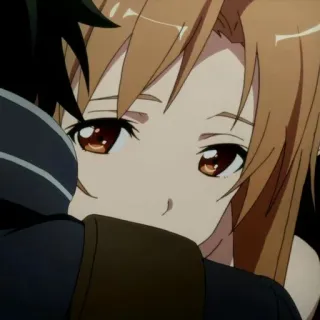 🖤 4bd0d72b Asuna Yuuki Sword Art Online anime, girl, cute, couple, sword art online, asuna, kirito, romance whatsapp sticker