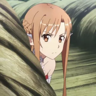 📀 6d5b0252 Asuna Yuuki Sword Art Online anime, manga, sword art online, asuna, asuna yuuki, character, girl whatsapp sticker