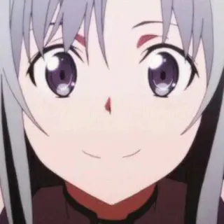 🐚 8f0a512c anime, girl, smile, cute, cartoon, manga, character, portrait whatsapp sticker