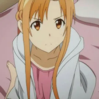 🎶 b102cd2e Asuna Yuuki Sword Art Online anime, manga, cute, girl, character, anime girl whatsapp sticker