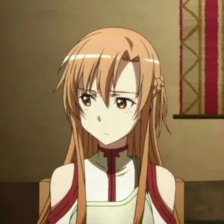 🍜 b7be7771 Asuna Yuuki Sword Art Online anime, manga, character, sword art online, asuna, yuuki asuna whatsapp sticker