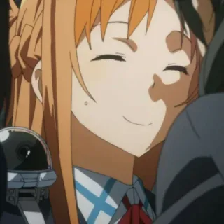 🍂 bd85ed04 Asuna Yuuki Sword Art Online Asuna, anime, Sword Art Online, character, portrait, girl whatsapp sticker