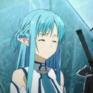 🦋 eed2925c Asuna Sword Art Online anime, sword art online, asuna, video game, fantasy, character, light novel whatsapp sticker