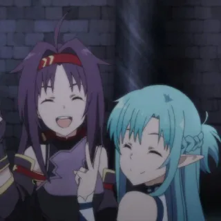 💘 fcc421ea anime, girl, character, peace sign whatsapp sticker