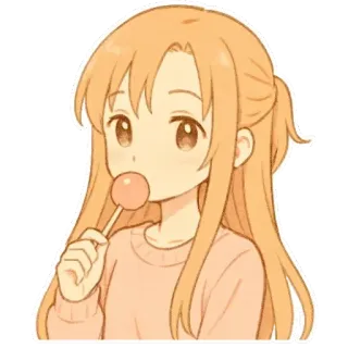 🙂 db11de6d Anime, Manga, Chica, Piruleta, Lindo, Dibujos animados telegram sticker