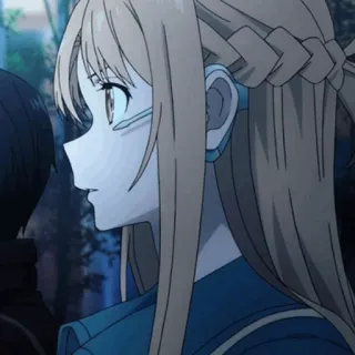 🧡 0aa16848 Asuna Yuuki Sword Art Online anime, character, sword art online, asuna, asuna yuuki, blonde, profile telegram sticker