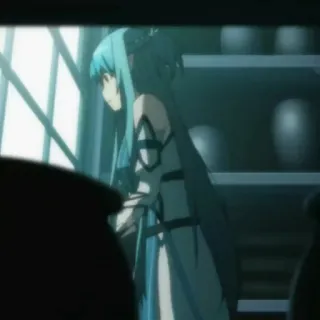 ❄️ 5e04da43 anime, woman, girl, long hair, dress telegram sticker