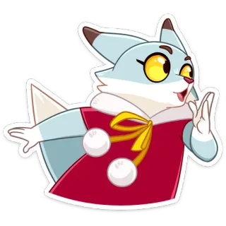 🏃‍♀ c20b51a9 cartoon, fox, animal, cute, sticker, kawaii, character telegram sticker