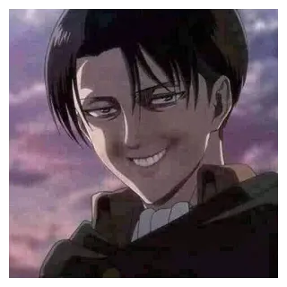 😏 5d925be9 Levi Ackerman Attack on Titan Anime, Manga, Levi Ackerman, Attack on Titan telegram sticker