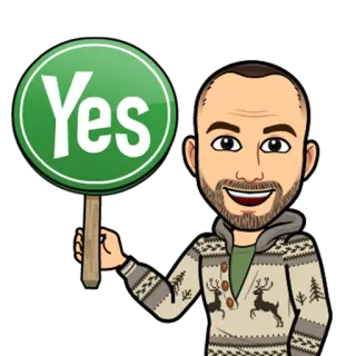 👌 19b333cc Yes sí, acuerdo, aprobación, señal, afirmativo, hombre, dibujo animado telegram sticker