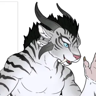 👩 722b7a06 Anthro, Furry, Hổ, Nhân vật, Quái vật telegram sticker