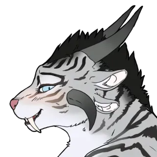 😚 efa7828e động vật, hổ, furry, phim hoạt hình, hình minh họa, sinh vật huyền ảo telegram sticker