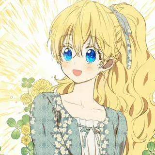 🎀 1666ce44 Chica anime, Dibujos animados, Rubia, Sonriendo, Linda, Chica telegram sticker