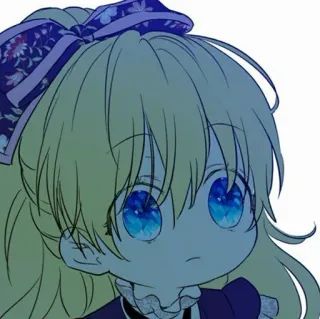 🎀 b30de2c6 Chica anime, Chibi, Lindo, Chica, Dibujos animados, Ojos grandes, Pelo rubio telegram sticker