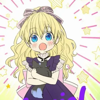 🎀 d4b2c274 Anime, Dibujo animado, Personaje, Lindo, Chica, Chibi telegram sticker