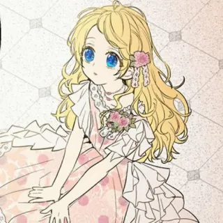 🎀 f700eb3a Chica anime, Pelo rubio, Ilustración, Dibujo animado, Dibujo, Manga telegram sticker