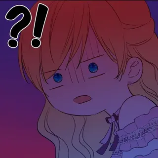 💫 3fa5354b ?! dessin animé, points d'interrogation, points d'exclamation, choqué, animé, mignon, fille, confus telegram sticker