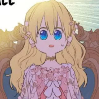 💫 eb95e4dd dessin animé, fille, cheveux blonds, manga, animé telegram sticker