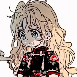 🍼 41671726 เด็ก, เด็กผู้หญิง, ชุดไทย, ลายดอก, การ์ตูน telegram sticker