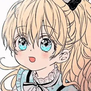 🍼 e72c33ee อนิเมะผู้หญิง, การ์ตูน, น่ารัก, ผมสีบลอนด์, ตาสีฟ้า, เด็กผู้หญิง, สไตล์มังงะ telegram sticker