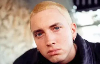 😎 5da94d23 Eminem Eminem, rapper, music, portrait, celebrity whatsapp sticker