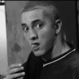 😳 9c010c6d Eminem celebrity, rapper, Eminem, music whatsapp sticker