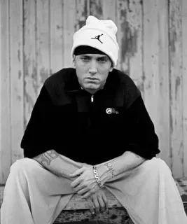 😐 f69cc8fe Eminem Eminem, rapper, music, celebrity whatsapp sticker
