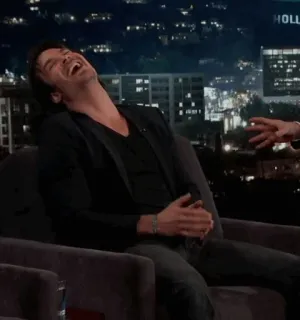 @iansomrhalder 's mood🖤 telegram stickers