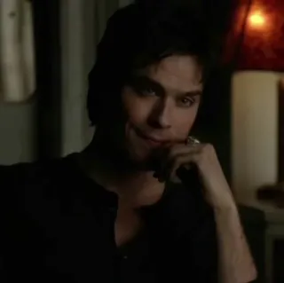 💎 96ba0f79 Damon Salvatore The Vampire Diaries แวมไพร์, รายการทีวี, ดราม่า, นักแสดง, เหนือธรรมชาติ, แฟนอาร์ต telegram sticker