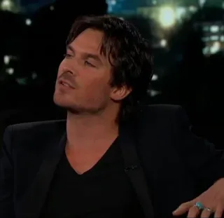 @iansomrhalder 's mood🖤 telegram stickers