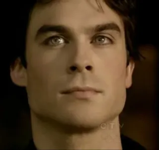 💙 fee83d3a Damon Salvatore The Vampire Diaries แวมไพร์, รายการทีวี, เหนือธรรมชาติ, ดราม่า, แฟนตาซี, เอียน ซอมเมอร์ฮัลเดอร์ telegram sticker