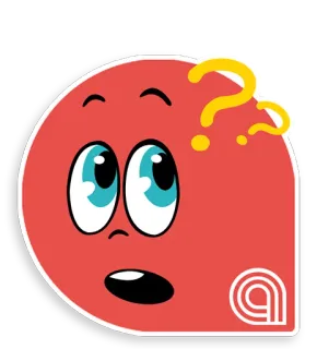 🤔 9e58efca เครื่องหมายคำถาม, การ์ตูน, อยากรู้อยากเห็น, กำลังคิด, หน้า, สีแดง, น่ารัก, คำถาม telegram sticker