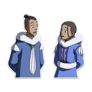 😡 18693a16 Sokka and Katara Avatar: The Last Airbender Avatar, Avatar le dernier maître de l'air, Sokka, Katara, Dessin animé whatsapp sticker