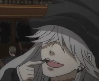 🤔 99e84edf Undertaker Black Butler anime, manga, Black Butler, Undertaker, character telegram sticker