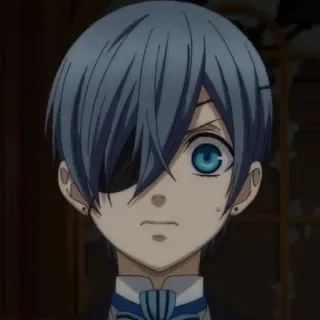 😳 ae5c47fb Ciel Phantomhive Black Butler anime, black butler, ciel phantomhive, manga telegram sticker