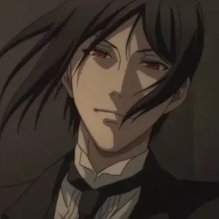 😈 c76f1530 Sebastian Michaelis Black Butler anime, manga, butler, demon, sebastian, black butler telegram sticker