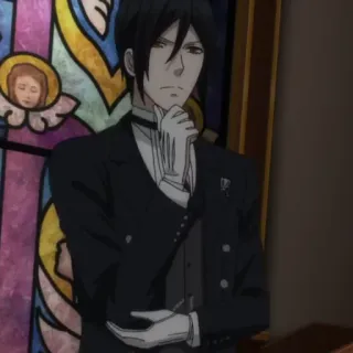🤔 c9b18954 Sebastian Michaelis Black Butler anime, butler, sebastian michaelis, black butler, character, manga, demon, servant telegram sticker