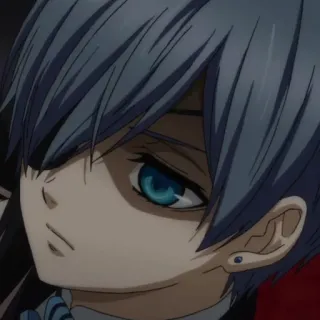 😑 f0574754 Ciel Phantomhive Black Butler anime, manga, ciel phantomhive, black butler, sebastian michaelis, phantomhive telegram sticker