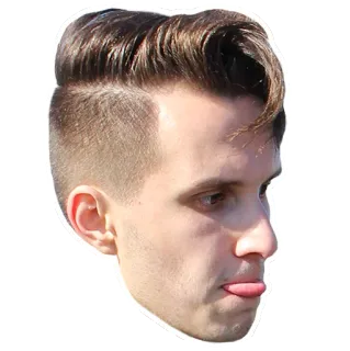 😛 3c5030b2 testa, faccia, uomo, lingua, espressione, persona telegram sticker